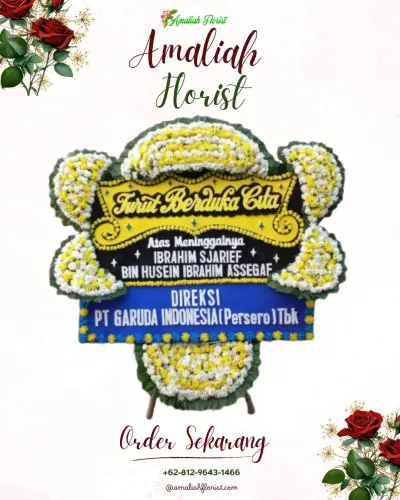 Papan Bunga Duka di Santhayana Funeral Service Bali
