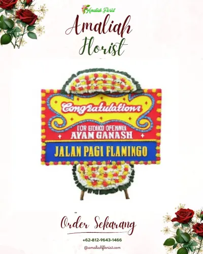 Bunga Papan Congratulation di Santhayana Funeral Service Bali
